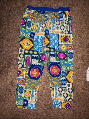 Trina Turk Multicolor Tile-Print Pants